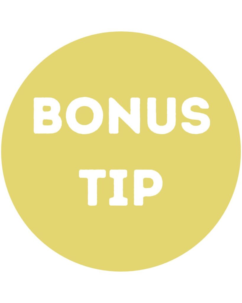 Bonus Tip